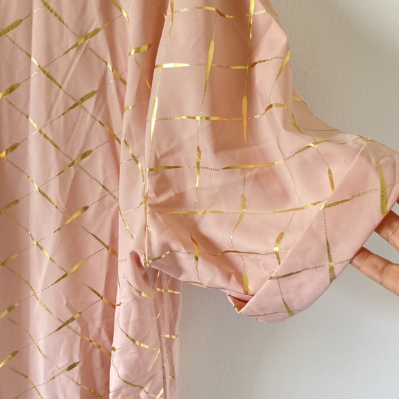 Pre-loved Shein Curve Women's Baby Pink Tunic Dress with Detachable Size 2XL - Picture 4 of 13